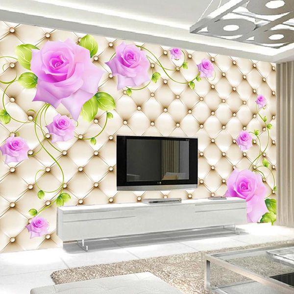 wallpapers custom po mural 3d green leaves purple rose flower soft package living room tv background wallpaper for bedroom walls modern
wallpapers custom po mural 3d green leaves purple rose flower soft package living room tv background wallpaper for bedroom walls modern