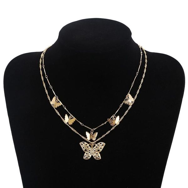 pendant necklaces duftgold double layer chain batterfly necklace classic fashion animal for women party jewelry schmuck gold, Silver
pendant necklaces duftgold double layer chain batterfly necklace classic fashion animal for women party jewelry schmuck gold, Silver