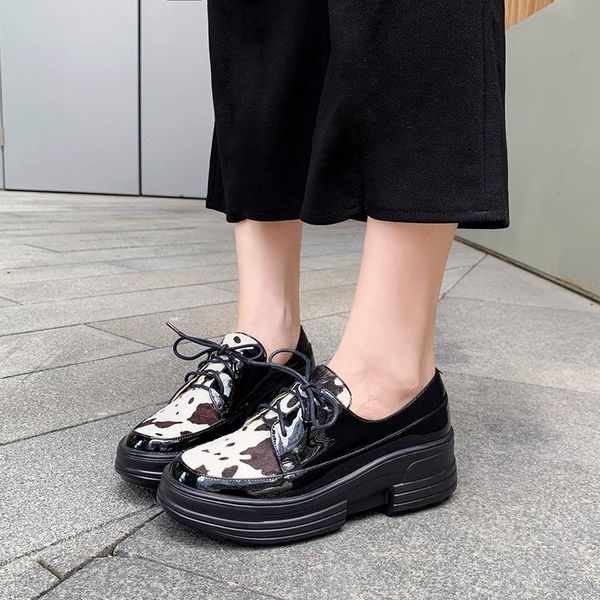 dress shoes 2021 women genuine leather pumps + horse hair 22.5-24.5 cm length korean leopard platform heels, Black
dress shoes 2021 women genuine leather pumps + horse hair 22.5-24.5 cm length korean leopard platform heels, Black