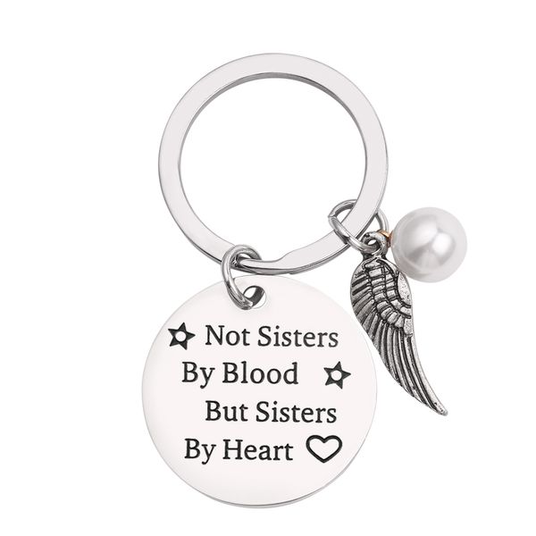 friends keychain keyring for female not sisters by blood but sisters by heart friendship jewelry gift for women girls, Silver
friends keychain keyring for female not sisters by blood but sisters by heart friendship jewelry gift for women girls, Silver