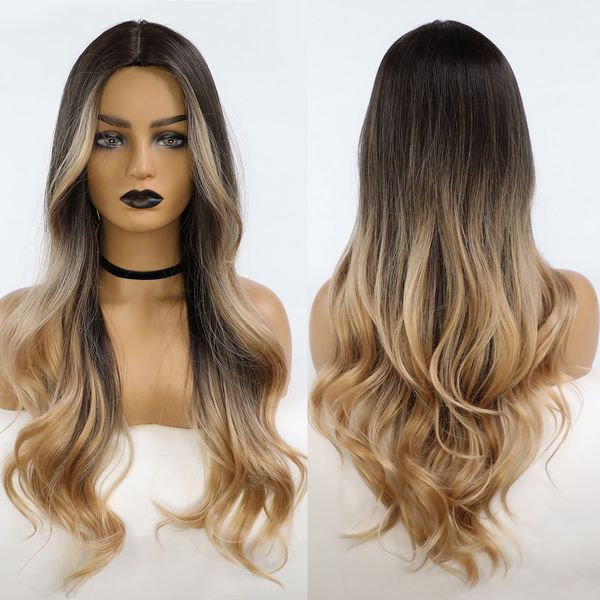 ombre black brown synthetic wigs middle part long body wave wigs for women natural cosplay party daily use heat resistant fiberfactory direc
ombre black brown synthetic wigs middle part long body wave wigs for women natural cosplay party daily use heat resistant fiberfactory direc