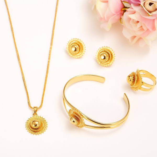 18k solid fine gold filled jewelry set bride glaze multichamber lace pendant necklace bangle earring ring african sets, Black
18k solid fine gold filled jewelry set bride glaze multichamber lace pendant necklace bangle earring ring african sets, Black