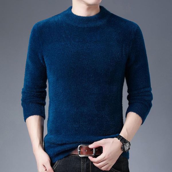 men's sweaters fall/winter sweater, imitation mink velvet half high neckthick stitch solid color bottoming shirt, trendylame sweater, White;black
men's sweaters fall/winter sweater, imitation mink velvet half high neckthick stitch solid color bottoming shirt, trendylame sweater, White;black