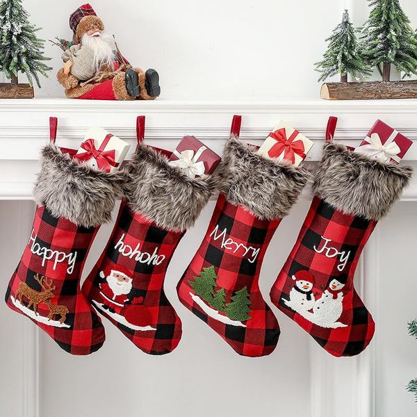 christmas decorations red plaid stocking xmas tree hanging candy gift bag ornaments home mall el socks dressup
christmas decorations red plaid stocking xmas tree hanging candy gift bag ornaments home mall el socks dressup