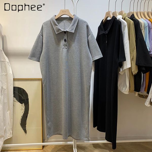casual dresses 2021 summer loose straight gray collar dress mid-length t-shirt side slit sweater, Black;gray
casual dresses 2021 summer loose straight gray collar dress mid-length t-shirt side slit sweater, Black;gray