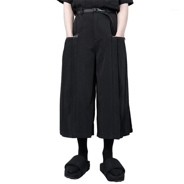 men's pants 2021 yamamoto large casual wide leg skirt dark pleated loose trendy man, Black
men's pants 2021 yamamoto large casual wide leg skirt dark pleated loose trendy man, Black