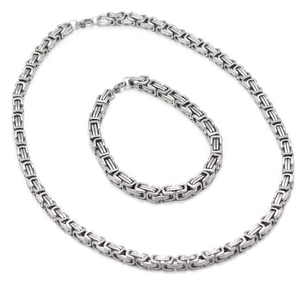 stainless steel selling imperial chain fadeless non allergic men's square buckle necklace bracelet steel jewelry, Silver
stainless steel selling imperial chain fadeless non allergic men's square buckle necklace bracelet steel jewelry, Silver