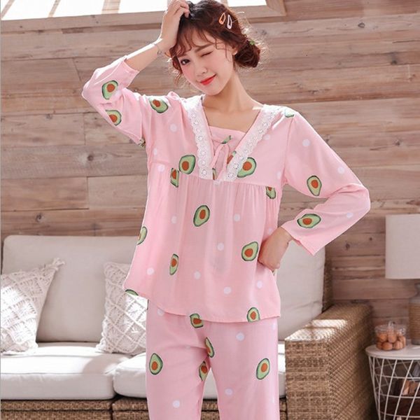 women's sleepwear pajamas set spring summer long-sleeved trousers women loose cotton pyjamas suit lace print home clothes wgog, Black;red
women's sleepwear pajamas set spring summer long-sleeved trousers women loose cotton pyjamas suit lace print home clothes wgog, Black;red