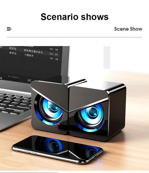mini speakers usb wired computer deep bass 3d stereo sound box speaker for pc lappowerful subwoofer multimedia loudspeakers
mini speakers usb wired computer deep bass 3d stereo sound box speaker for pc lappowerful subwoofer multimedia loudspeakers
