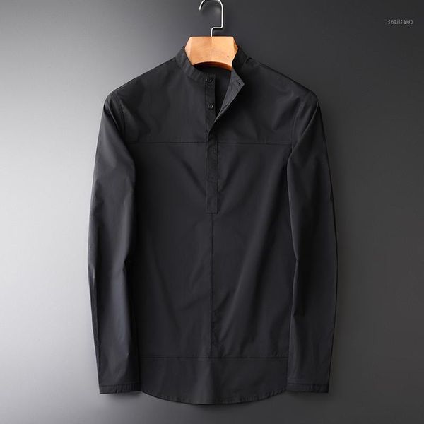 men's casual shirts classic spring fashion dress hgiht quality stand collar single breasted solid color balck -4xl, White;black
men's casual shirts classic spring fashion dress hgiht quality stand collar single breasted solid color balck -4xl, White;black