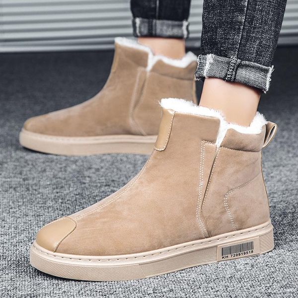 boots brand winter plush snow men super warm outdoor black men's round toe slip-on comfortable casual flat shoes
boots brand winter plush snow men super warm outdoor black men's round toe slip-on comfortable casual flat shoes