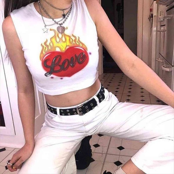 summer fashion flaming heart womens t shirt printed cropped white crop street cropsleeveless vest
summer fashion flaming heart womens t shirt printed cropped white crop street cropsleeveless vest