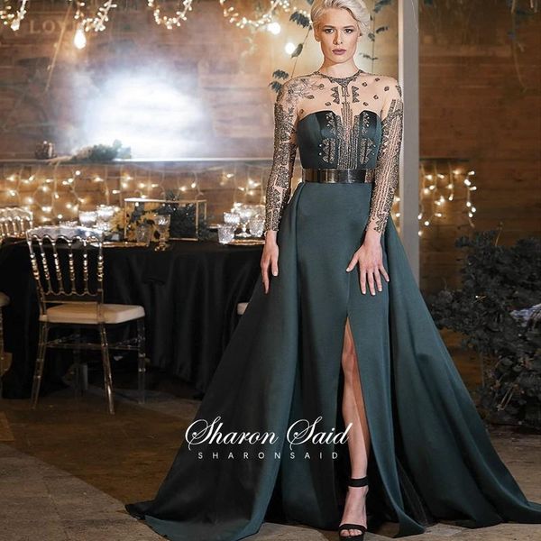 emerald green satin dubai evening dress 2021 long sleeve beaded arabic women muslim formal dresses for wedding party gown, White;black
emerald green satin dubai evening dress 2021 long sleeve beaded arabic women muslim formal dresses for wedding party gown, White;black