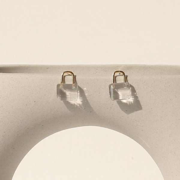 european american ladies exquisite compact and simple transparent crystal glass lock brass earrings in 2021 dangle & chandelier, Silver
european american ladies exquisite compact and simple transparent crystal glass lock brass earrings in 2021 dangle & chandelier, Silver