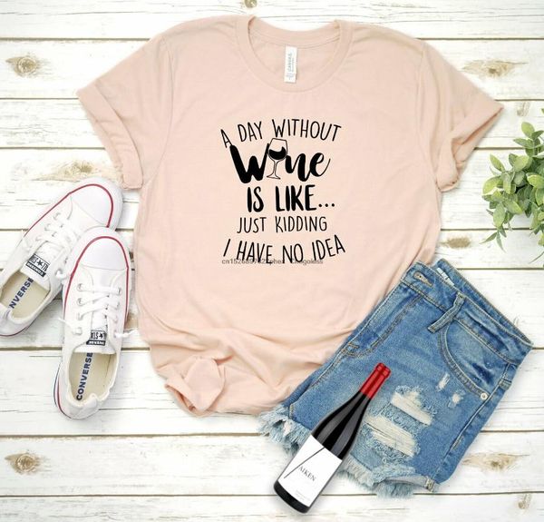 men's t-shirts a day without wine just kidding women's t-shirt tee lover shirt, White;black
men's t-shirts a day without wine just kidding women's t-shirt tee lover shirt, White;black