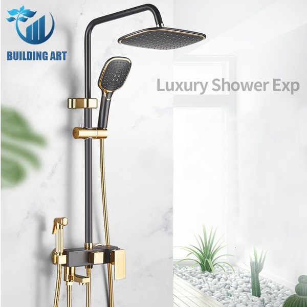 bathroom shower sets brass black golden faucet rain set with bidet 3&4 ways bathtub tub
bathroom shower sets brass black golden faucet rain set with bidet 3&4 ways bathtub tub