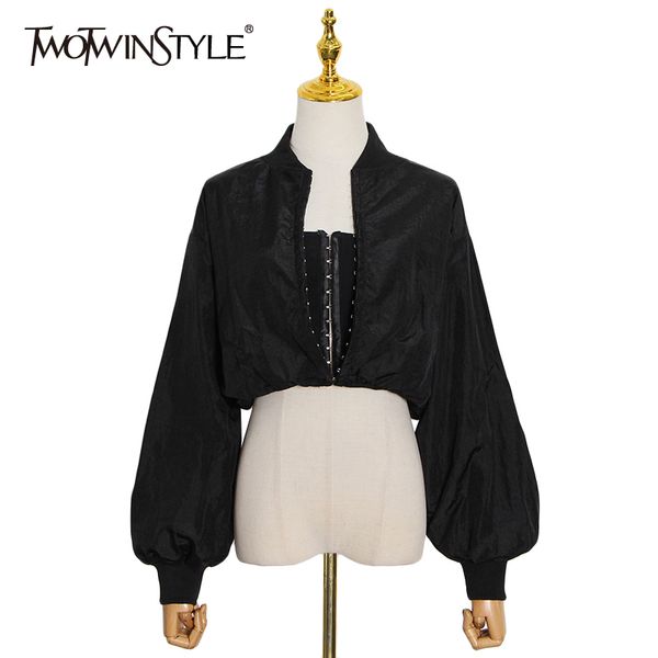 casual tunic jacket for women stand collar long sleeve solid jackets female spring fashionable new clothing 210428, Black;brown
casual tunic jacket for women stand collar long sleeve solid jackets female spring fashionable new clothing 210428, Black;brown