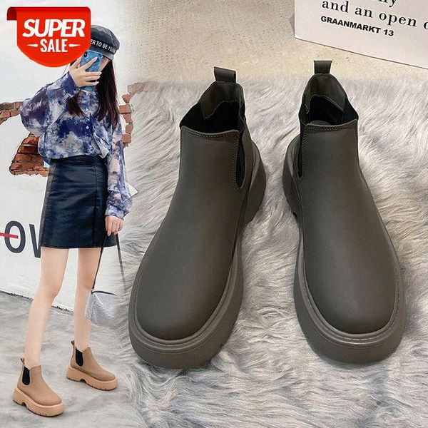 chimney boots women's autumn really soft leather english thick bottomed chelsea short #jy4a, Black
chimney boots women's autumn really soft leather english thick bottomed chelsea short #jy4a, Black
