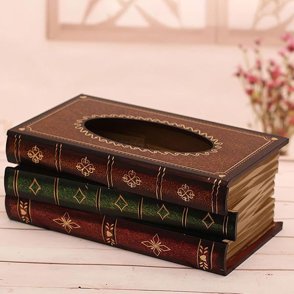 retro wood book shape tissue box vintage european style rectangle napkin paper holder ring storage case boxes & napkins
retro wood book shape tissue box vintage european style rectangle napkin paper holder ring storage case boxes & napkins