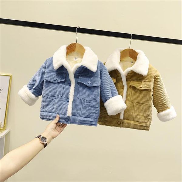 babys winter thickened cotton clothes children warm outerwear corduroy padded jackets, Blue;gray
babys winter thickened cotton clothes children warm outerwear corduroy padded jackets, Blue;gray