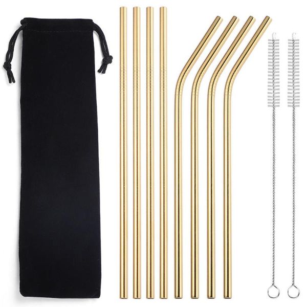 drinking straws metal reusable 304 stainless steel colorful with case cleaning brush party bar kitchen supplies accessory
drinking straws metal reusable 304 stainless steel colorful with case cleaning brush party bar kitchen supplies accessory