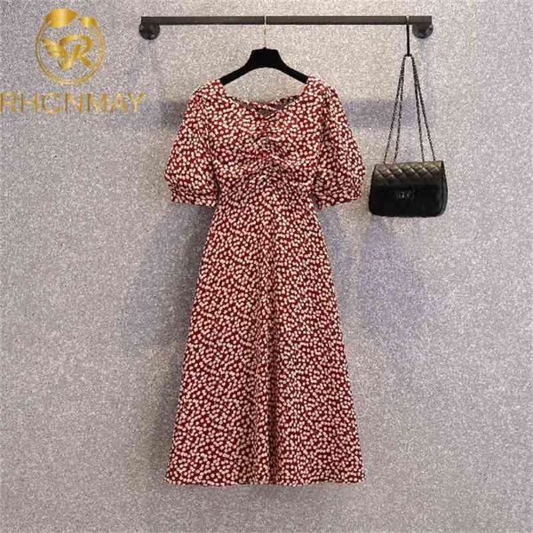 korea women dresses summer french sweet temperament female puff sleeves v-neck waisted gentle floral chiffon dress vestido 210520, Black;gray
korea women dresses summer french sweet temperament female puff sleeves v-neck waisted gentle floral chiffon dress vestido 210520, Black;gray