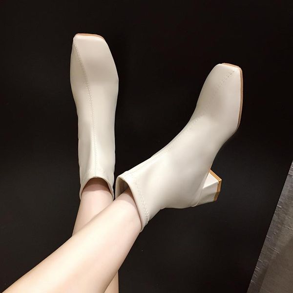 boots fashion ankle for women slip on square toe autumn short comfortable middle heel casual shoes woman, Black
boots fashion ankle for women slip on square toe autumn short comfortable middle heel casual shoes woman, Black