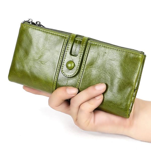 wallets wholesale most ladies wallet leather first layer cowhide tri-fold multi-function long coin purse, Red;black
wallets wholesale most ladies wallet leather first layer cowhide tri-fold multi-function long coin purse, Red;black