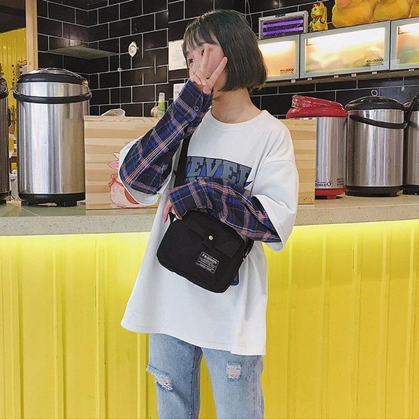 women elegant style design japanese small bag classic wild color letter canvas snap button shoulder female cosmetic bags & cases
women elegant style design japanese small bag classic wild color letter canvas snap button shoulder female cosmetic bags & cases