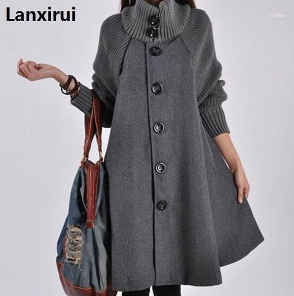 women's wool & blends woman single breasted long sleeve woolen coats lady casual a -line winter warm outwear1, Black
women's wool & blends woman single breasted long sleeve woolen coats lady casual a -line winter warm outwear1, Black