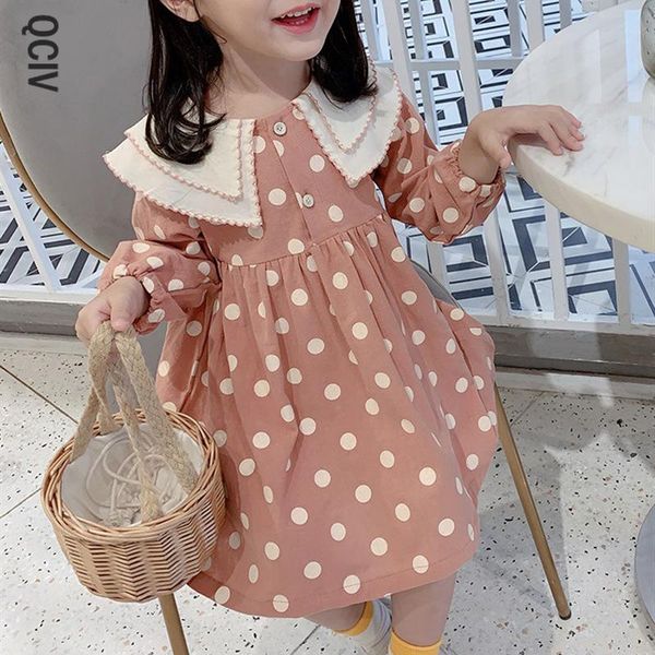 girl's dresses autumn girls dress fashionable doll collar clothing children long sleeve polka dot princess for, Red;yellow
girl's dresses autumn girls dress fashionable doll collar clothing children long sleeve polka dot princess for, Red;yellow