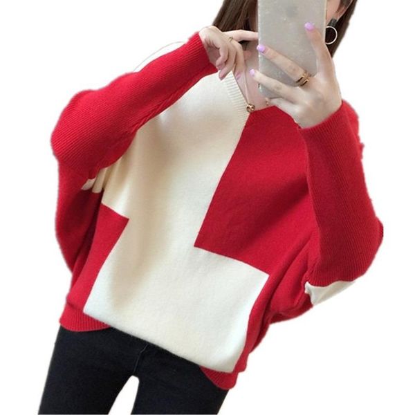 women's sweaters pull femme mujer 2021 autumn winter women color match knit jumpers long sleeve knitwear fashion vintage v neck, White;black
women's sweaters pull femme mujer 2021 autumn winter women color match knit jumpers long sleeve knitwear fashion vintage v neck, White;black