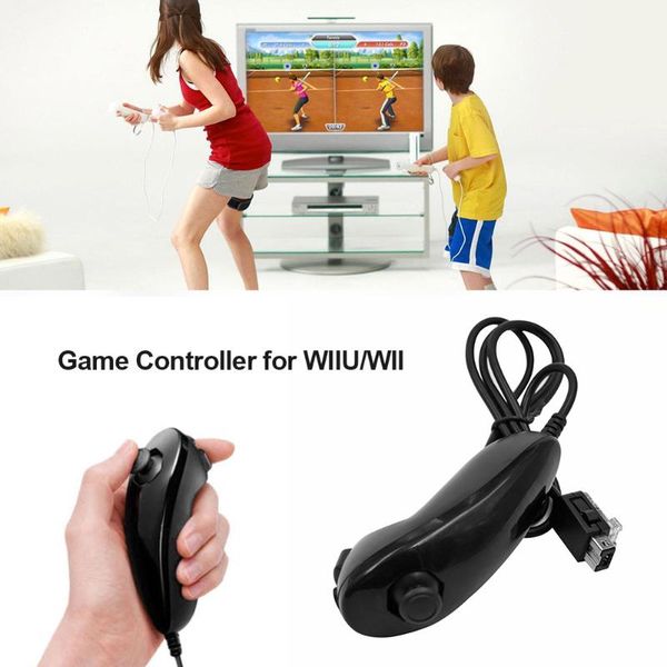 game controllers & joysticks abs portable nunchuk controller remote replacement for wii u console accessories black white 160*60*60
game controllers & joysticks abs portable nunchuk controller remote replacement for wii u console accessories black white 160*60*60