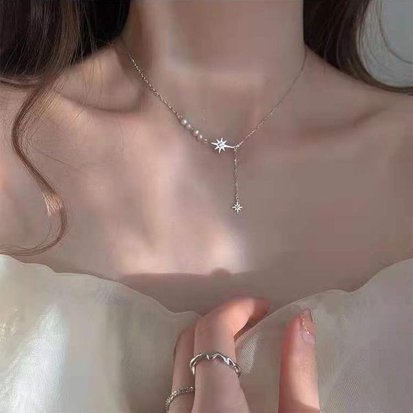 chokers light luxury romantic necklace star freshwater pearl women pendant summer sweet elegant choker wedding day gift wholesale cnk030, Golden;silver
chokers light luxury romantic necklace star freshwater pearl women pendant summer sweet elegant choker wedding day gift wholesale cnk030, Golden;silver