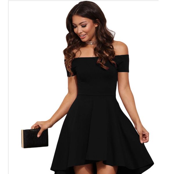 2021 summer women casual off the shoulder dress short sleeve high low women's clothing party evening wedding dresses, White;black
2021 summer women casual off the shoulder dress short sleeve high low women's clothing party evening wedding dresses, White;black
