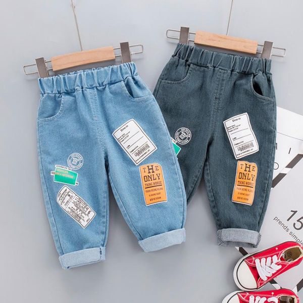 small and medium-sized children's baby pants boys' cartoon casual openable denim trousers jeans, Blue
small and medium-sized children's baby pants boys' cartoon casual openable denim trousers jeans, Blue