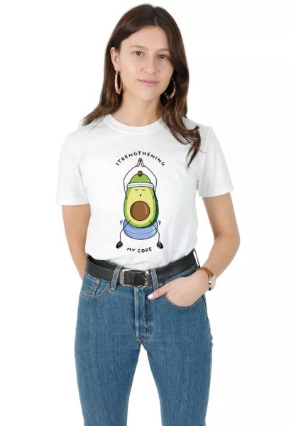 strengthening my core t-shirt funny avocado vegan gym fitness workout yoga, White;black
strengthening my core t-shirt funny avocado vegan gym fitness workout yoga, White;black