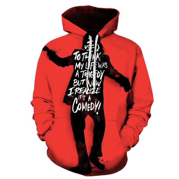 men's hoodies & sweatshirts fashion red casual hoodie style 3d printing personality trend hooded sweater spring and autumn daily comfor, Black
men's hoodies & sweatshirts fashion red casual hoodie style 3d printing personality trend hooded sweater spring and autumn daily comfor, Black