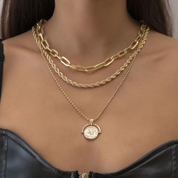 chokers vintage layered gold rope chain necklaces for women coin beads pendant necklace jewelry long choker neck decoration, Golden;silver
chokers vintage layered gold rope chain necklaces for women coin beads pendant necklace jewelry long choker neck decoration, Golden;silver