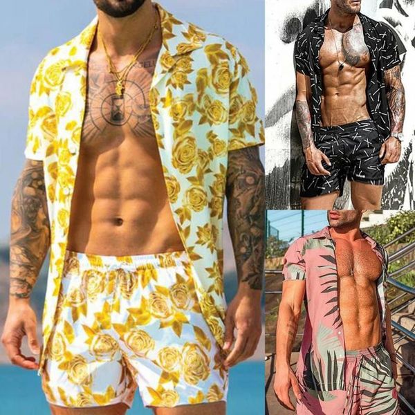 men's tracksuits fashion hawaiian print short sleeve shirt set beach coconut shorts daily two-piece s-5xl, Gray
men's tracksuits fashion hawaiian print short sleeve shirt set beach coconut shorts daily two-piece s-5xl, Gray