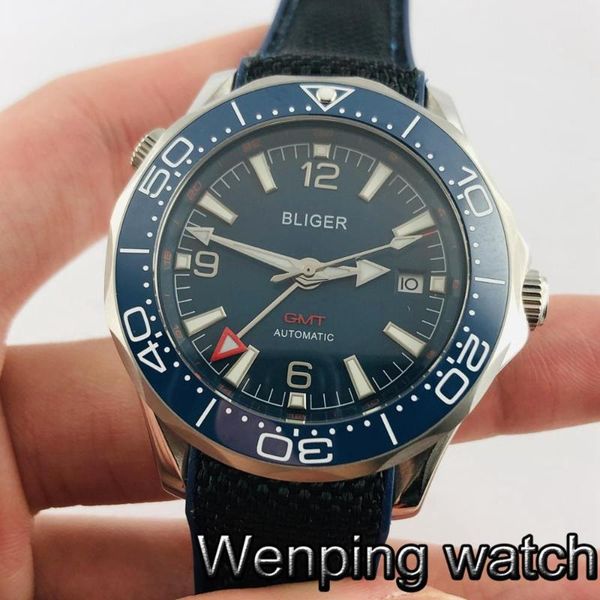 wristwatches 41mm silver case sapphire glass ceramic bezel blue dial date luminous stainless steel waterproof men's automatic watch, Slivery;brown
wristwatches 41mm silver case sapphire glass ceramic bezel blue dial date luminous stainless steel waterproof men's automatic watch, Slivery;brown