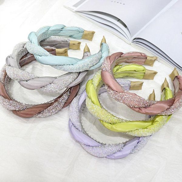 korean women twist braided wide headband shiny glitter faux crystal patchwork hair hoop candy color vintage bandana accessories1
korean women twist braided wide headband shiny glitter faux crystal patchwork hair hoop candy color vintage bandana accessories1