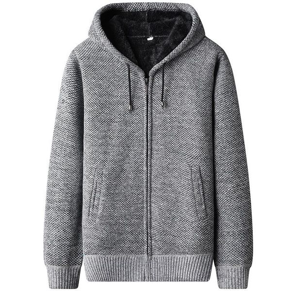 men's sweaters sweater coat 2021 autumn winter thick warm hooded sweatercoats wool cardigan jumpers zipper fur inner knit jackets, White;black
men's sweaters sweater coat 2021 autumn winter thick warm hooded sweatercoats wool cardigan jumpers zipper fur inner knit jackets, White;black