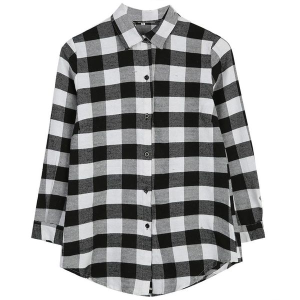 classic autumn lady long sleeve plaid check shirts women full sleeve oversized casual shirt blouse shirt clothes size -xl, White
classic autumn lady long sleeve plaid check shirts women full sleeve oversized casual shirt blouse shirt clothes size -xl, White