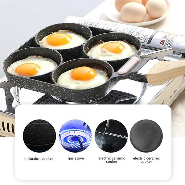pans four-hole omelet pan for eggs ham temperature instruction frying non-stick no oil-smoke kitchen cooking bacon
pans four-hole omelet pan for eggs ham temperature instruction frying non-stick no oil-smoke kitchen cooking bacon