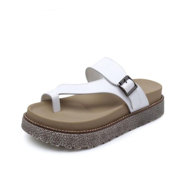 the first layer of cow hide slippers women in summer fashion flat women's cold roman toe beach shoes for 2021, Black
the first layer of cow hide slippers women in summer fashion flat women's cold roman toe beach shoes for 2021, Black