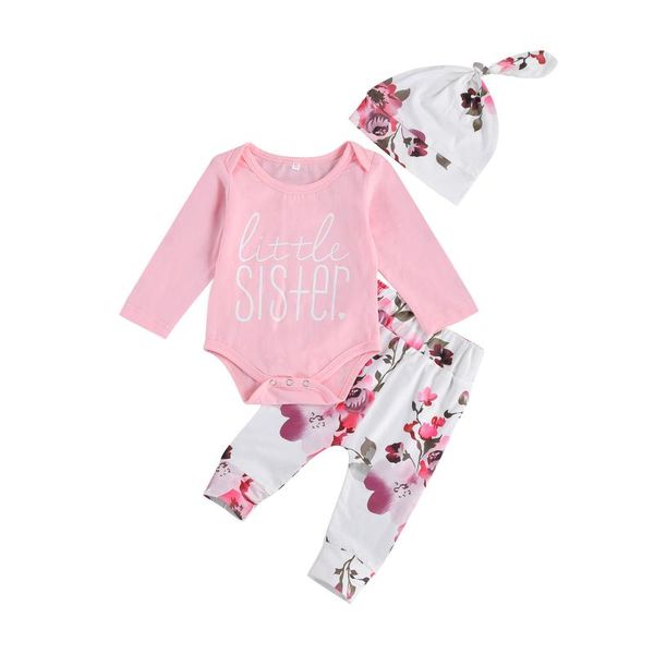 clothing sets 3pcs born baby girls long sleeve o neck letter print romper floral pants hats infant toddler spring outfit0-18m, White
clothing sets 3pcs born baby girls long sleeve o neck letter print romper floral pants hats infant toddler spring outfit0-18m, White