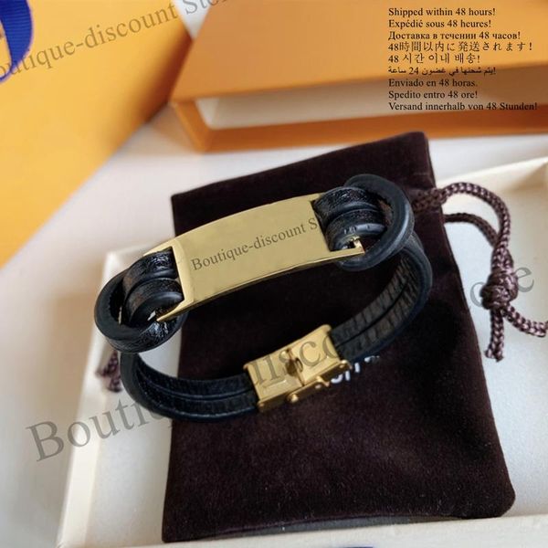 link, chain european american high-end leather hardware bracelet presbyopia personality tough men's birthday gift, Black
link, chain european american high-end leather hardware bracelet presbyopia personality tough men's birthday gift, Black
