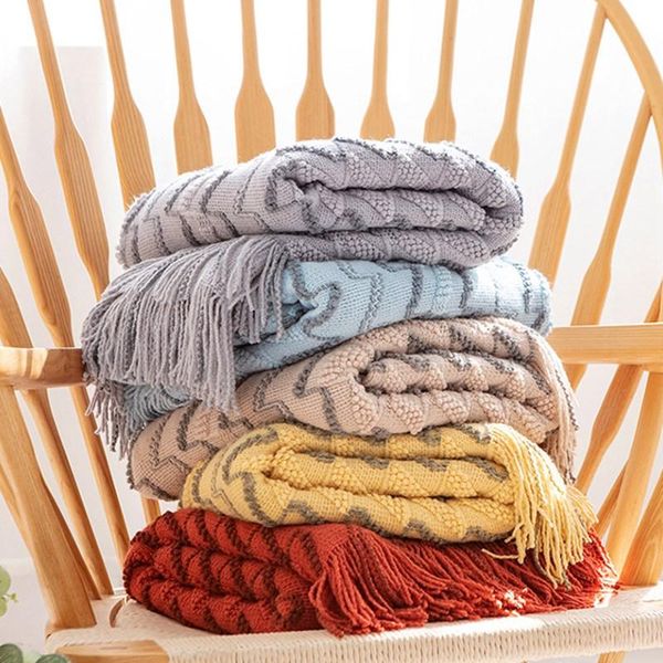 blankets bohemian style knitted blanket air conditioning two-color sofa cover living room tassel nap 130x170cm
blankets bohemian style knitted blanket air conditioning two-color sofa cover living room tassel nap 130x170cm
