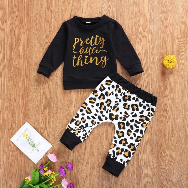 girls 0-24m neborn baby leopard set letter printing long sleeves + elastic waist ribbed pants spring clothing sets, White
girls 0-24m neborn baby leopard set letter printing long sleeves + elastic waist ribbed pants spring clothing sets, White
